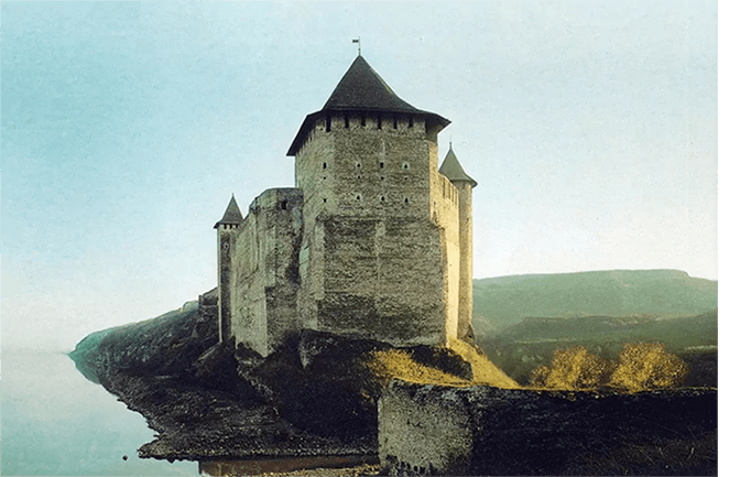 Хотинський замок. Північна сторона