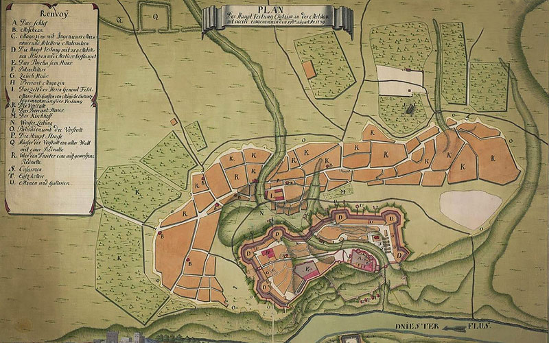 Хотин. Старый план