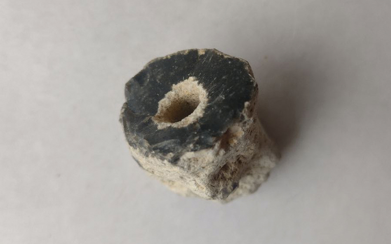 Камінь доби Сарматського моря з отвором